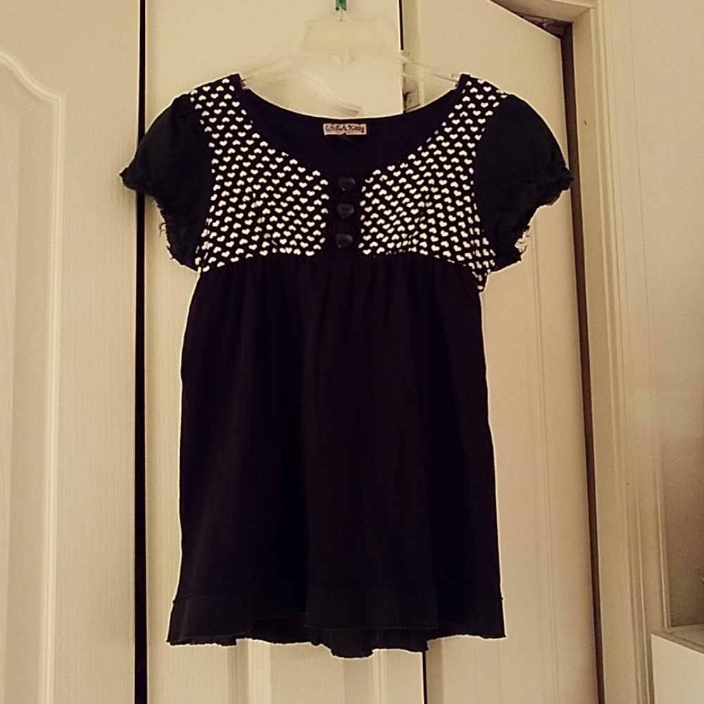 L.A. Kitty Flowy Shirt